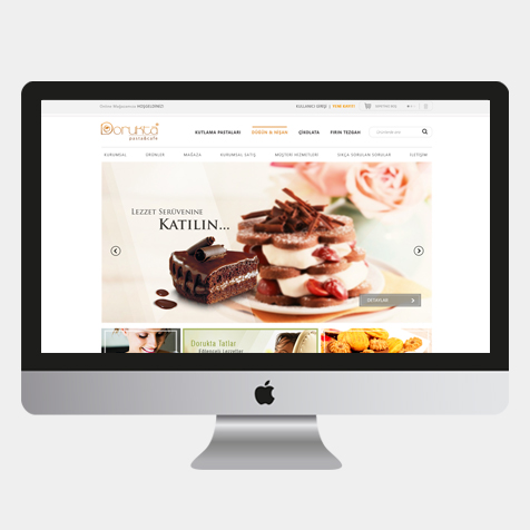 Dorukta Pasta web sitesi tasarımı
